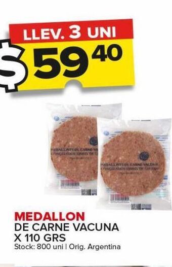 Carrefour Maxi Medallon de carne vacuna oferta