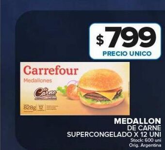 Carrefour Maxi Medallon de carne oferta
