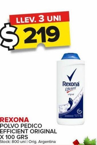 Carrefour Maxi Polvo pedico rexona oferta