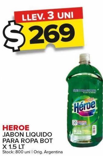 Carrefour Maxi Jabón heroe oferta