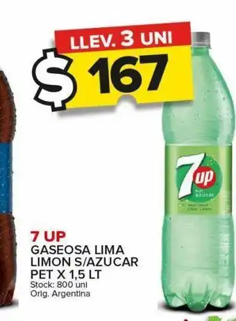 Carrefour Maxi Gaseosa lima limon 7up oferta