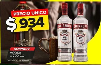 Carrefour Maxi Vodka smirnoff oferta