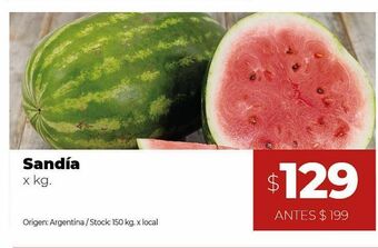 Disco Sandía x kg oferta