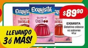 Almacor Exquisita gelatina clásica vs sabores oferta