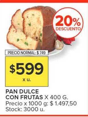 Carrefour Market Pan dulce con frutas oferta