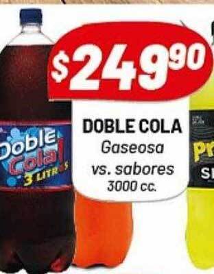 Almacor Doble cola gaseosa vs. sabores oferta