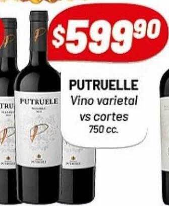 Almacor Putruelle vino varietal vs cortes 750 cc oferta