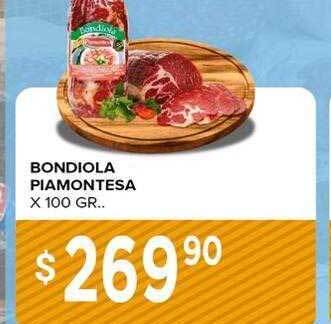 Supermercados Mayor Bondiola piamontesa oferta
