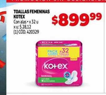 Makro Toallas femeninas kotex oferta