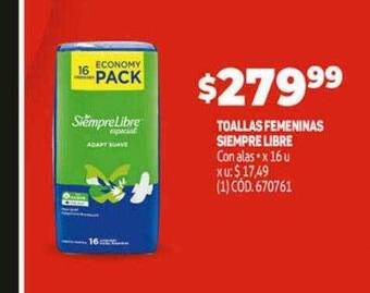 Makro Toallas femeninas siempre libre oferta
