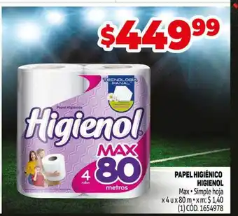Makro Papel higiénico higienol max oferta