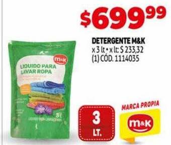 Makro Detergente m&k oferta