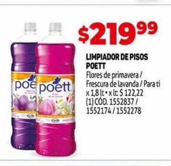 Makro Limpiador de pisos poett oferta