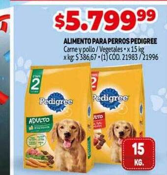 Makro Alimento para perros pedigree oferta