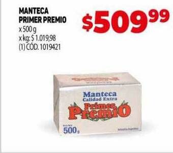 Makro Manteca primer premio oferta