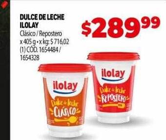 Makro Dulce de leche ilolay oferta