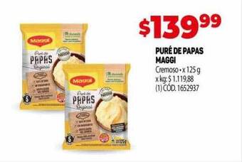 Makro Puré de papas maggi cremoso oferta