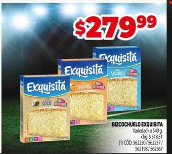 Makro Bizcochuelo exquisita oferta
