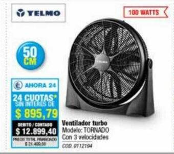 Ventilador turbo yelmo