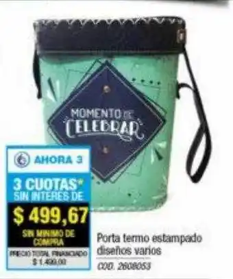 Portatermo estampado diseños varios