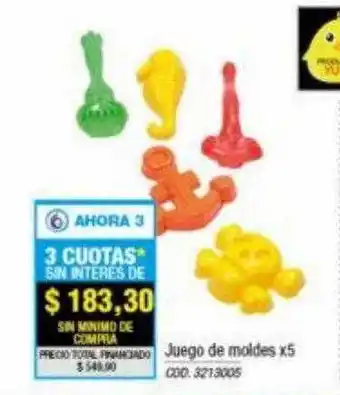 Rio Shop Deco Juego de moldes x5 oferta