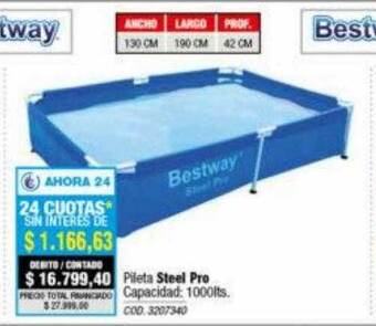 Rio Shop Deco Pileta steel pro bestway oferta