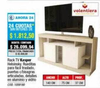 Rio Shop Deco Rack tv kasper volentiera oferta
