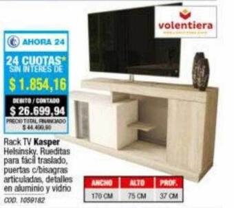 Rio Shop Deco Rack tv kasper volentiera oferta