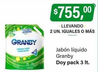 Supermercados Damesco Jabón líquido granby oferta