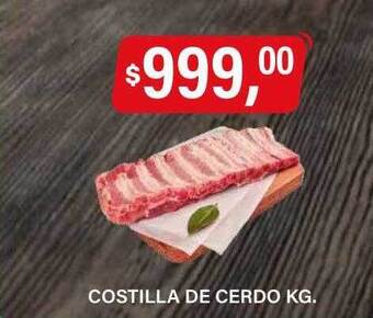 Supermercados Damesco Costilla de cerdo oferta