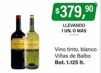 Supermercados Damesco Vino tinto blanco viñas de balbo oferta