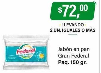 Supermercados Damesco Jabón en pan gran federal oferta