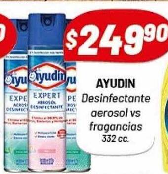 Almacor Ayudin desinfectante aerosol vs fragancias oferta