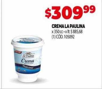 Makro Crema la paulina oferta
