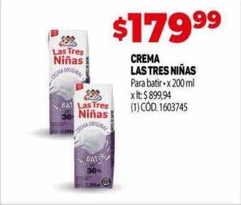 Makro Crema las tres niñas oferta