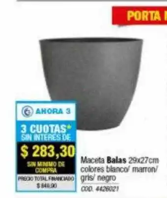 Rio Shop Deco Maceta balas oferta