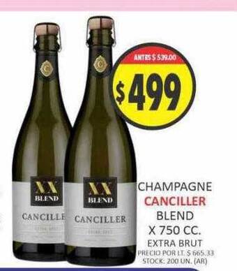 Supermercados Becerra Champagne canciller blend oferta