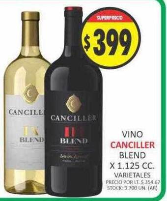 Supermercados Becerra Vino canciller blend oferta