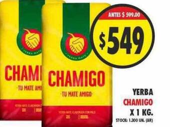 Supermercados Becerra Yerba chamigo oferta