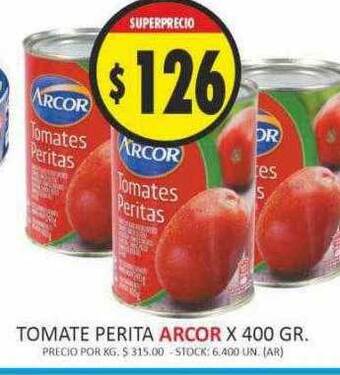 Supermercados Becerra Tomate perita arcor oferta