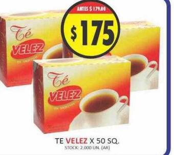 Supermercados Becerra Te velez oferta