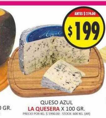 Supermercados Becerra Queso azul la quesera oferta