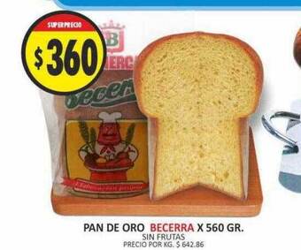 Supermercados Becerra Pan de oro becerra oferta