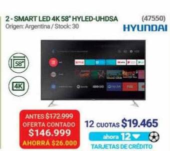 Hendel Smart led 4k 58 oferta