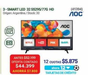 Hendel Smart led 32 s5295 77g hd aoc oferta