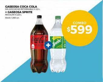 Super MAMI Gaseosa coca cola + gaseosa sprite oferta