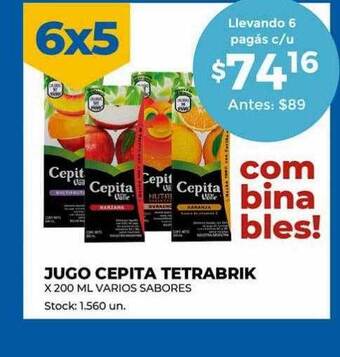 Super MAMI Jugo cepita tetrabrik oferta