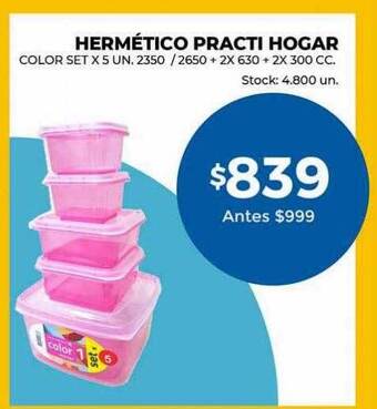 Super MAMI Hermético practi hogar oferta