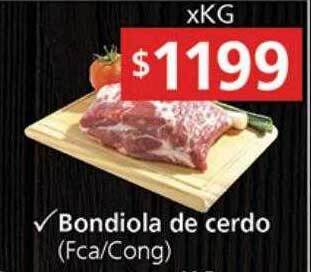 Supermercados Aiello Bondiola de cerdo oferta