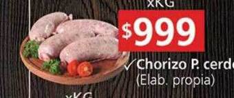 Supermercados Aiello Chorizo p cerdo oferta
